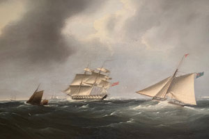 A Naval Cutter Delivering Dispatches