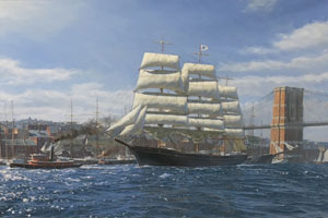 Clipper Ship Henry B Hyde New York Harbor