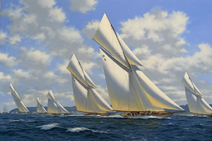 Yachts Racing 1909 D5 HISPANIA D8 Paula D4 Vanity