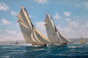 America’s Cup 1885 Puritan vs Genesta