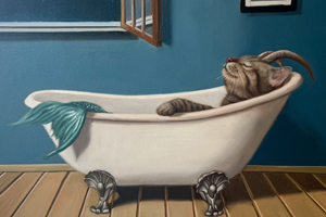 CAPRICORN Cat Mermaid  