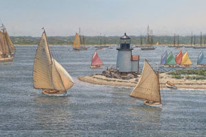 Nantucket Harbor 1927 View From The Ferry 